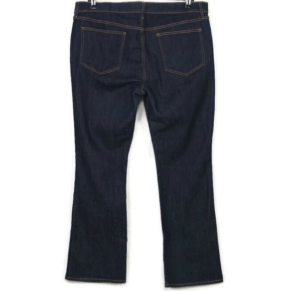 Old Navy The Flirt Bootcut Jeans Stretch Dark 18 x 31 - Picture 2 of 8